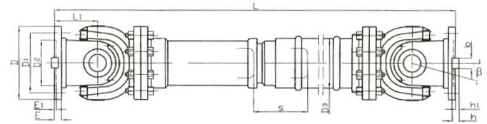 SWP E型（有伸縮法蘭長型）十字軸式萬向聯(lián)軸器